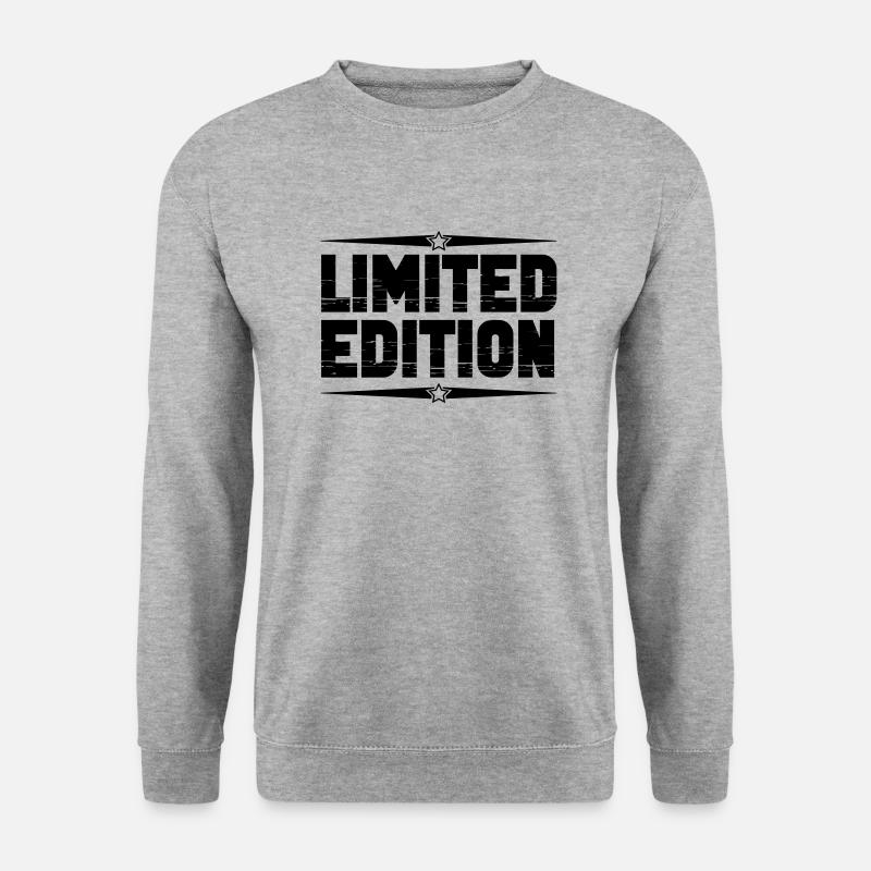 limited edition - Unisex Pullover - Weißgrau meliert