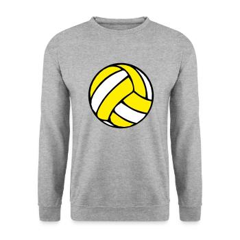 ballon de volleyball beachvolley beach ball 2510 - Sweat-shirt Unisexe - gris chiné - Devant - Alina (178cm) & Michal (187cm)