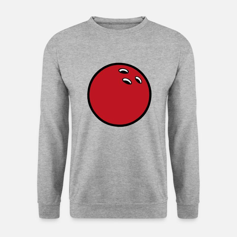 Bowlingkugel 2510 - Unisex Pullover - Weißgrau meliert