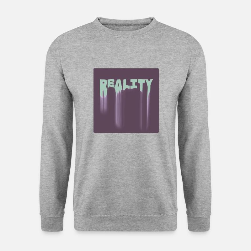 Reality - Unisex Pullover - Weißgrau meliert