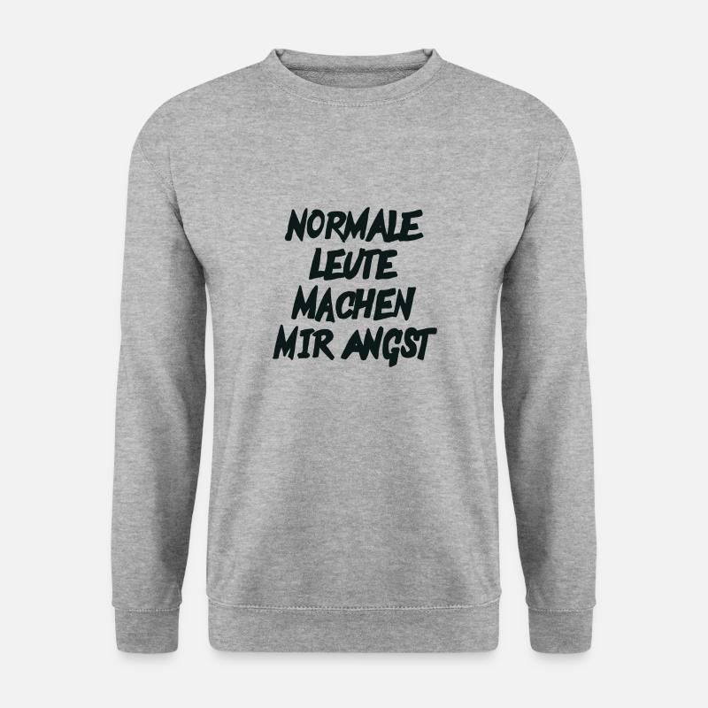 Normale Leute - Unisex Pullover - Weißgrau meliert