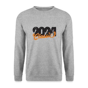 Millésime 2024 - Sweat-shirt Unisexe - gris chiné - Devant - Alina (178cm) & Michal (187cm)