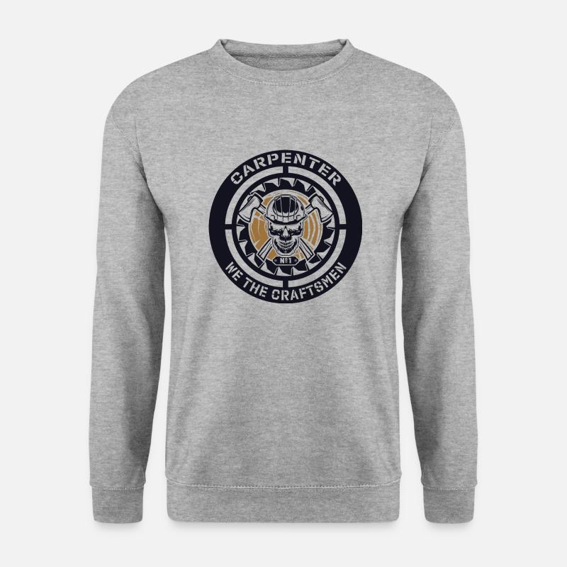 Carpenter we the craftsmen - Unisex Pullover - Weißgrau meliert