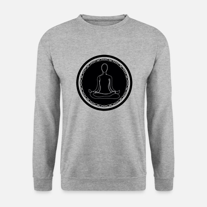 Yoga Pose - Unisex Pullover - Weißgrau meliert