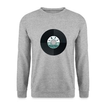 Millésime 1971 - Sweat-shirt Unisexe - gris chiné - Devant - Alina (178cm) & Michal (187cm)