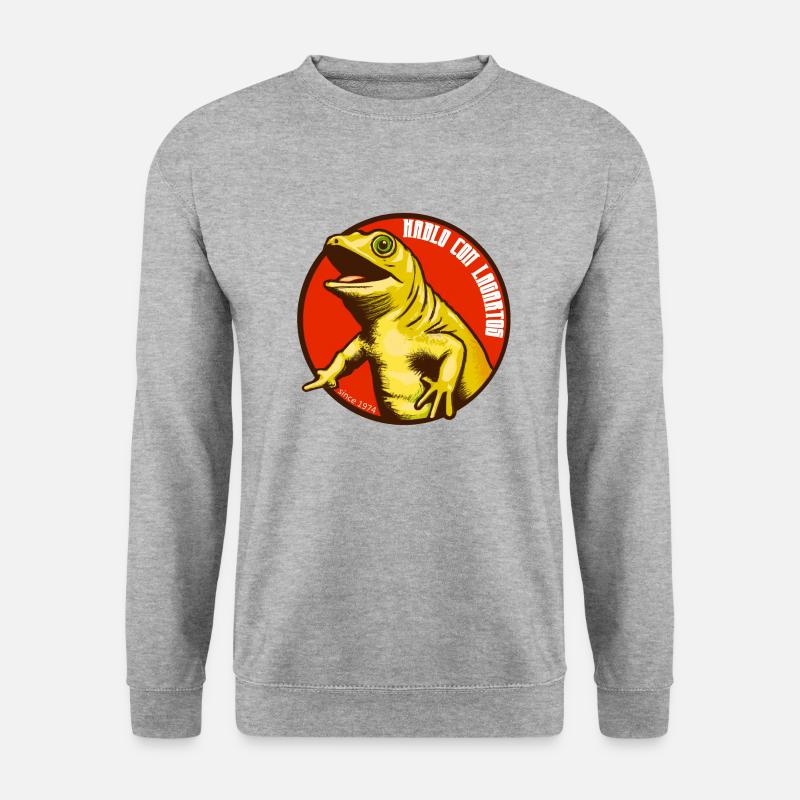 Lizard - Unisex Pullover - Weißgrau meliert