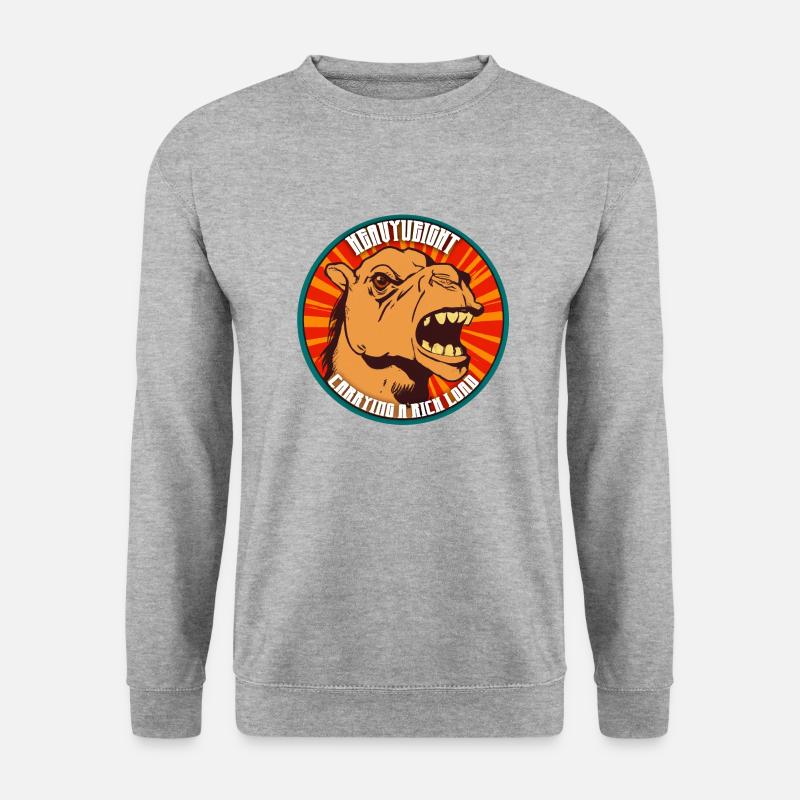 Camel weight - Unisex Pullover - Weißgrau meliert