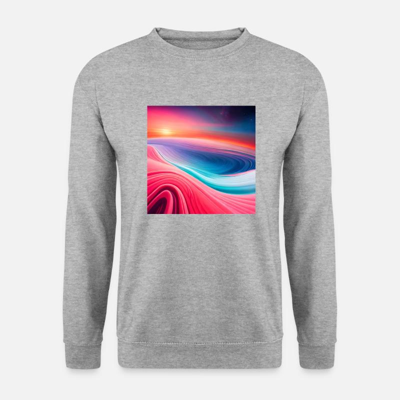 ai generated abstract scenery - Unisex Sweatshirt - salt & pepper