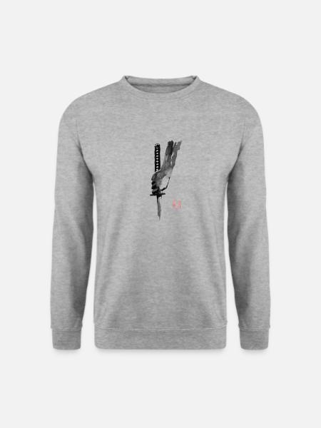 hand and sword - Unisex Sweatshirt - salt & pepper