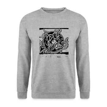 Tentacles - Sweat-shirt Unisexe - gris chiné - Devant - Alina (178cm) & Michal (187cm)