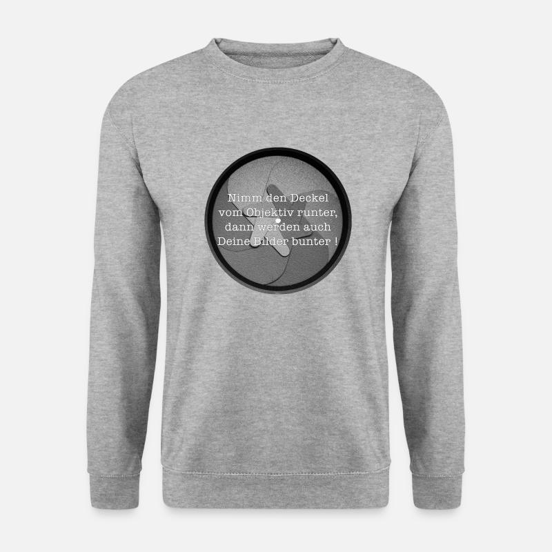 Fotospruch - Unisex Pullover - Weißgrau meliert