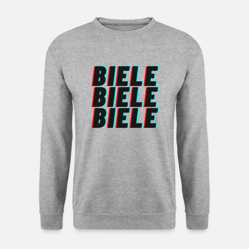 BIELE BIELE BIELE - Endlaser Edition - Unisex Pullover - Weißgrau meliert
