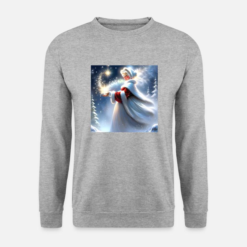 Frohe Weihnachten #3 - Unisex Pullover - Weißgrau meliert