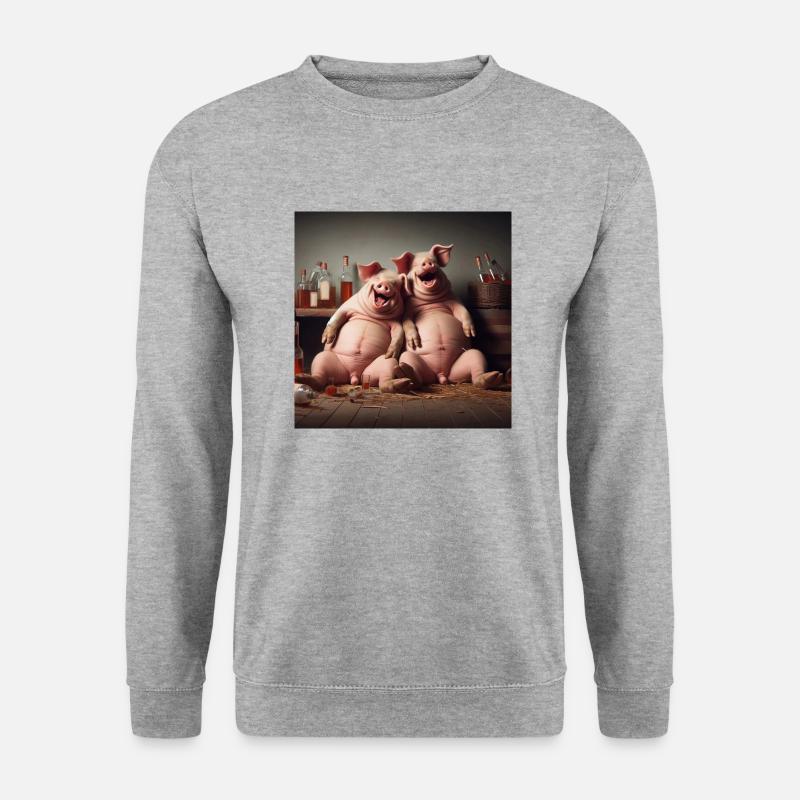 Copains Comme Cochons mk4 - Sweat-shirt Unisexe - gris chiné