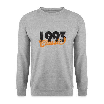 Millésime 1993 - Sweat-shirt Unisexe - gris chiné - Devant - Alina (178cm) & Michal (187cm)
