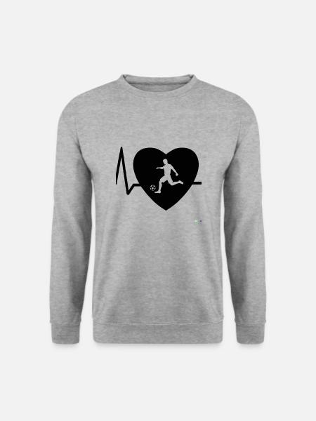 Heartbeat Soccer 2 - Unisex Sweatshirt - salt & pepper