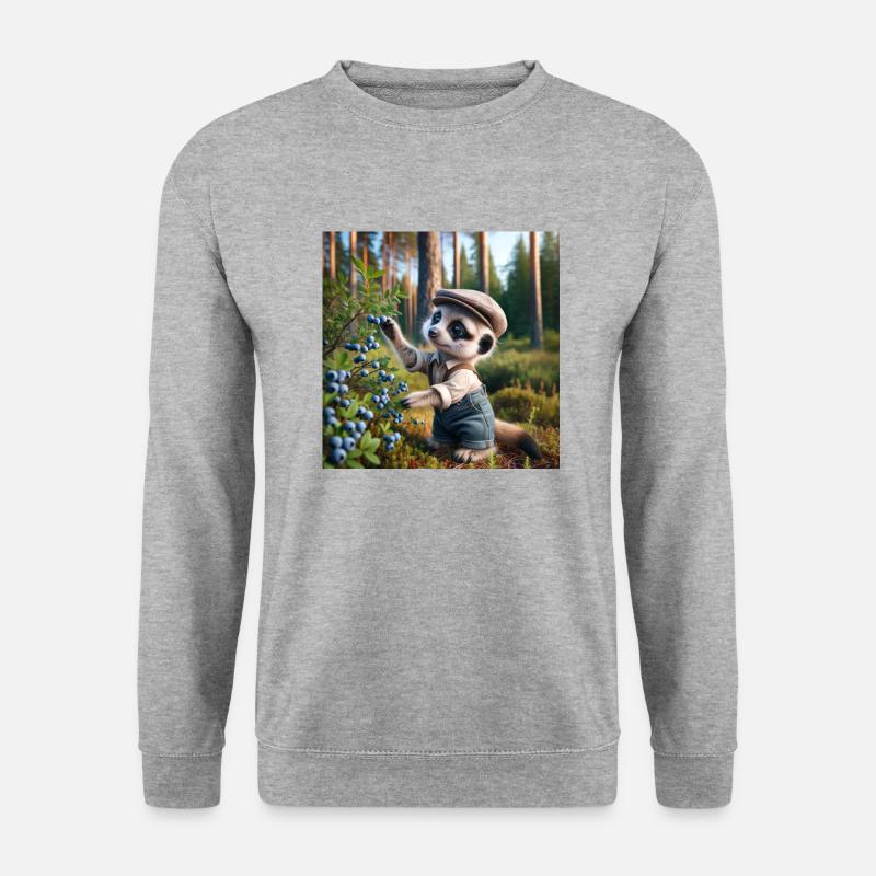 Smultronställe - Unisex Pullover - Weißgrau meliert