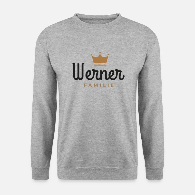 Werner-Familie - Unisex Pullover - Weißgrau meliert