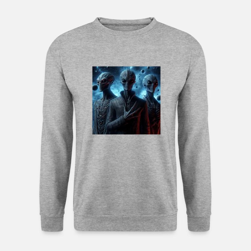 Astronomie Physik Astrophysik - Unisex Pullover - Weißgrau meliert