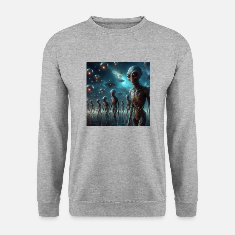 Astronomie Physik - Unisex Pullover - Weißgrau meliert