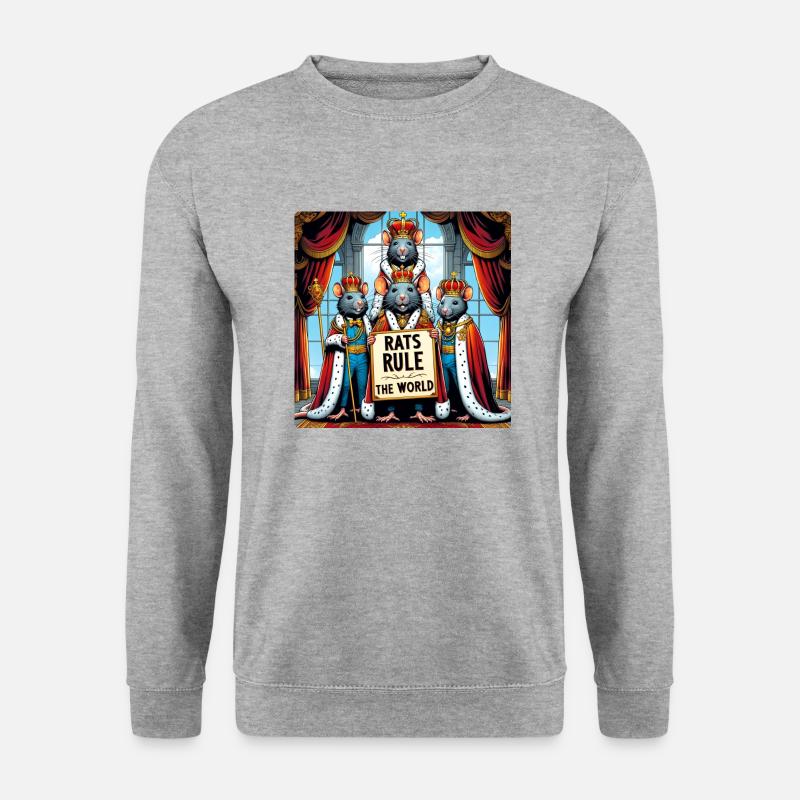 Rattenkönige - Unisex Pullover - Weißgrau meliert