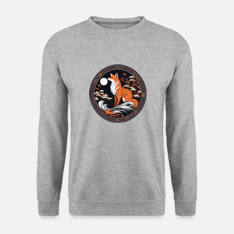 Der Fuchs - Unisex Pullover - Weißgrau meliert