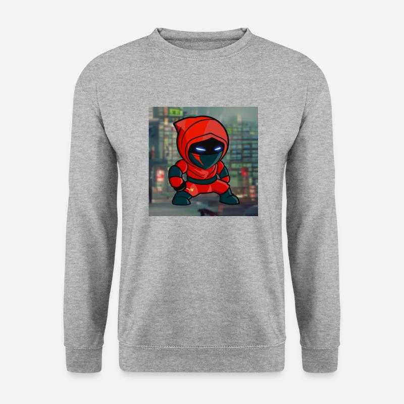 cash.ninja - Unisex Pullover - Weißgrau meliert