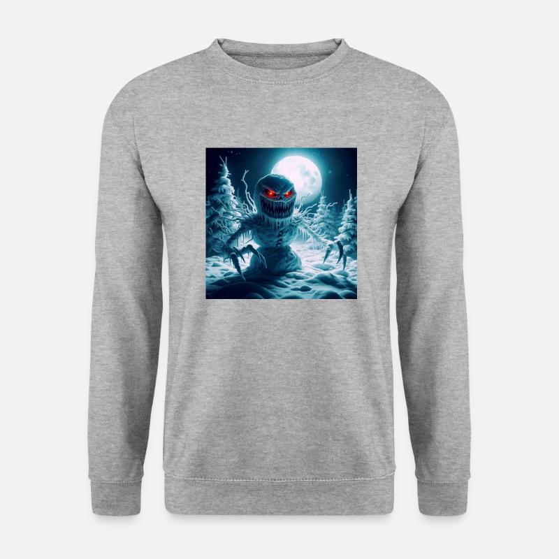 Schnemann - Unisex Pullover - Weißgrau meliert
