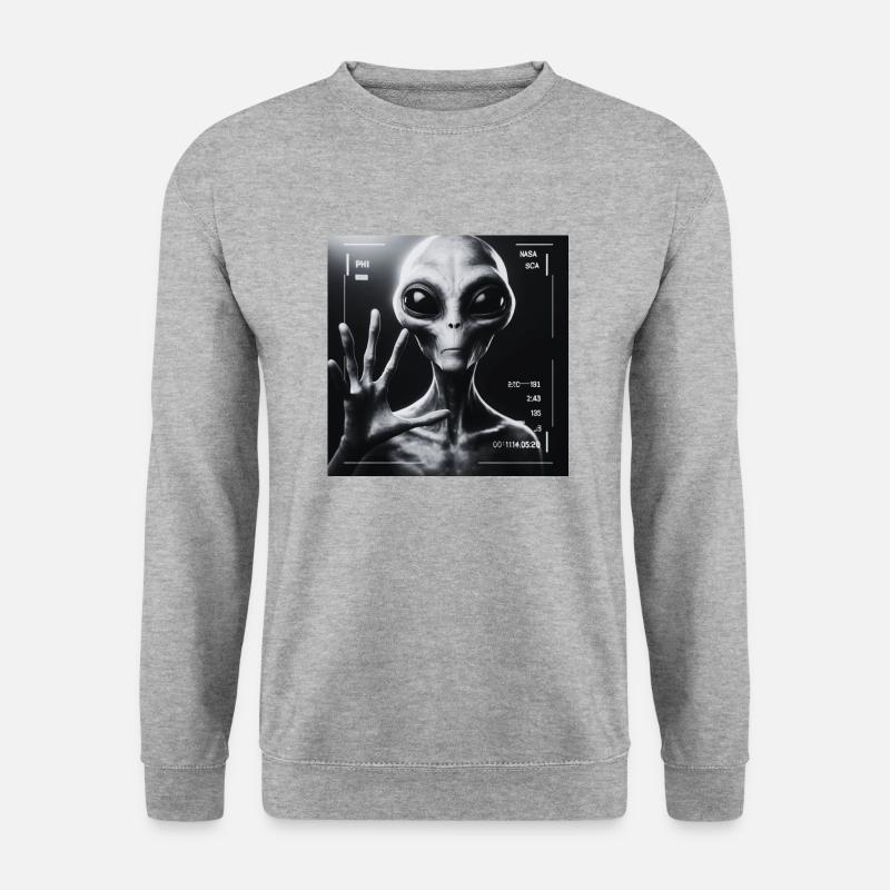 Astronomie - Unisex Pullover - Weißgrau meliert