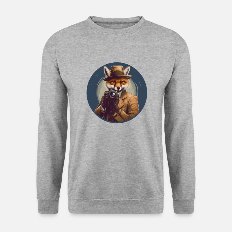 Der Bildermacher - Unisex Pullover - Weißgrau meliert