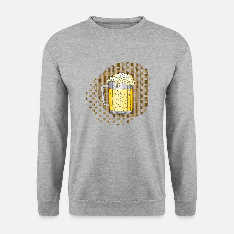 Becher - Unisex Pullover - Weißgrau meliert