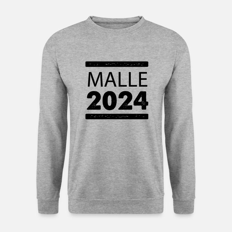 malle 2024 - Unisex Pullover - Weißgrau meliert