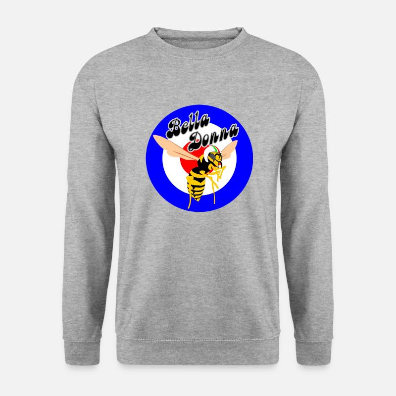 Guêpe Mod Cible Cocarde bella donna - Sweat-shirt Unisexe - gris chiné