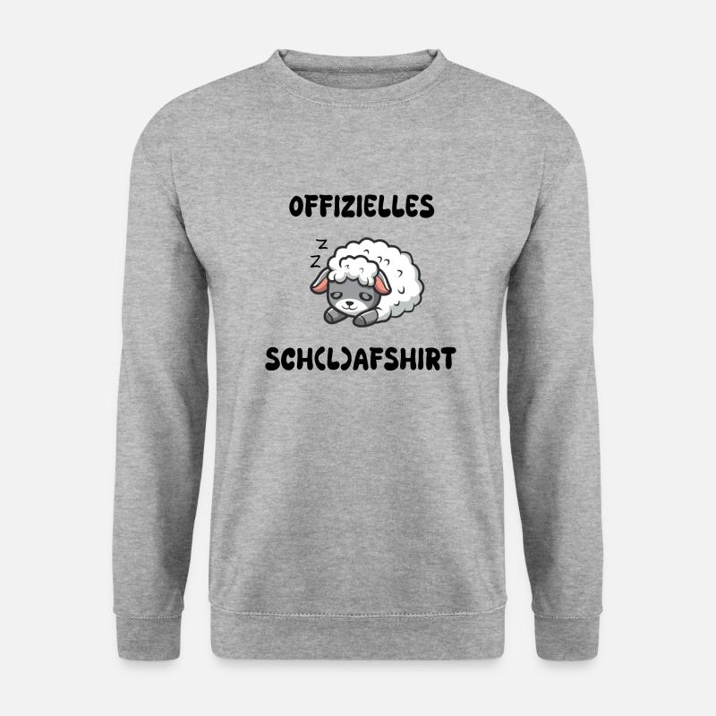 Offizielles schlafshirt - Unisex Pullover - Weißgrau meliert