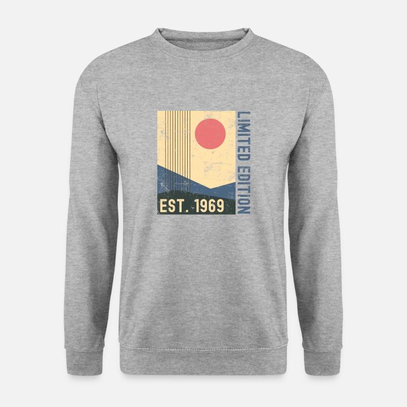 1969 Geburtsjahr Retro - Unisex Pullover - Weißgrau meliert