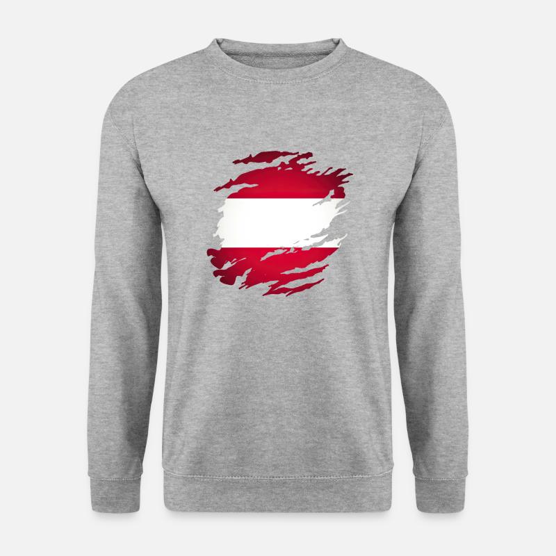 Austria Austrians map country flag Austria - Unisex Sweatshirt - salt & pepper