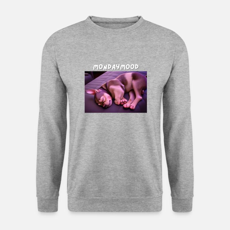 Mondaymood clear - Unisex Pullover - Weißgrau meliert