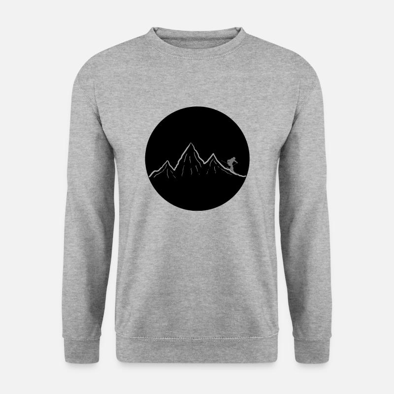 Ski dich frei! (grau) - Unisex Pullover - Weißgrau meliert