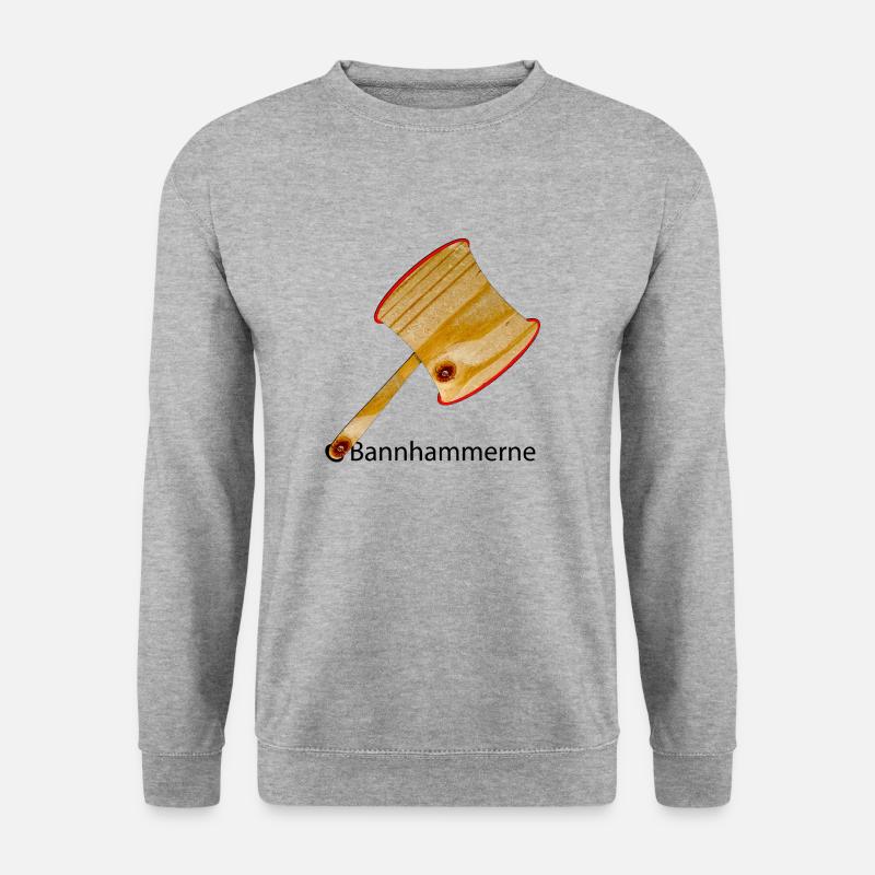 Bannhammer 2000er Edition - Unisex Pullover - Weißgrau meliert