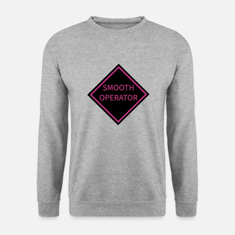 Smooth Operator Warning Sign - Unisex Sweatshirt - salt & pepper
