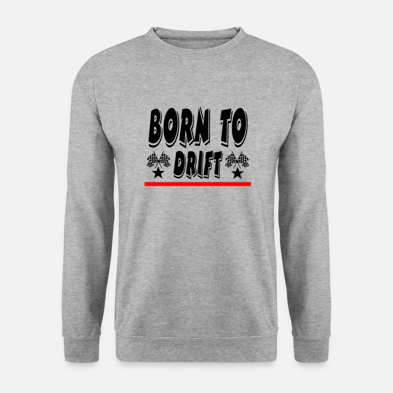 Driften - Unisex Pullover - Weißgrau meliert