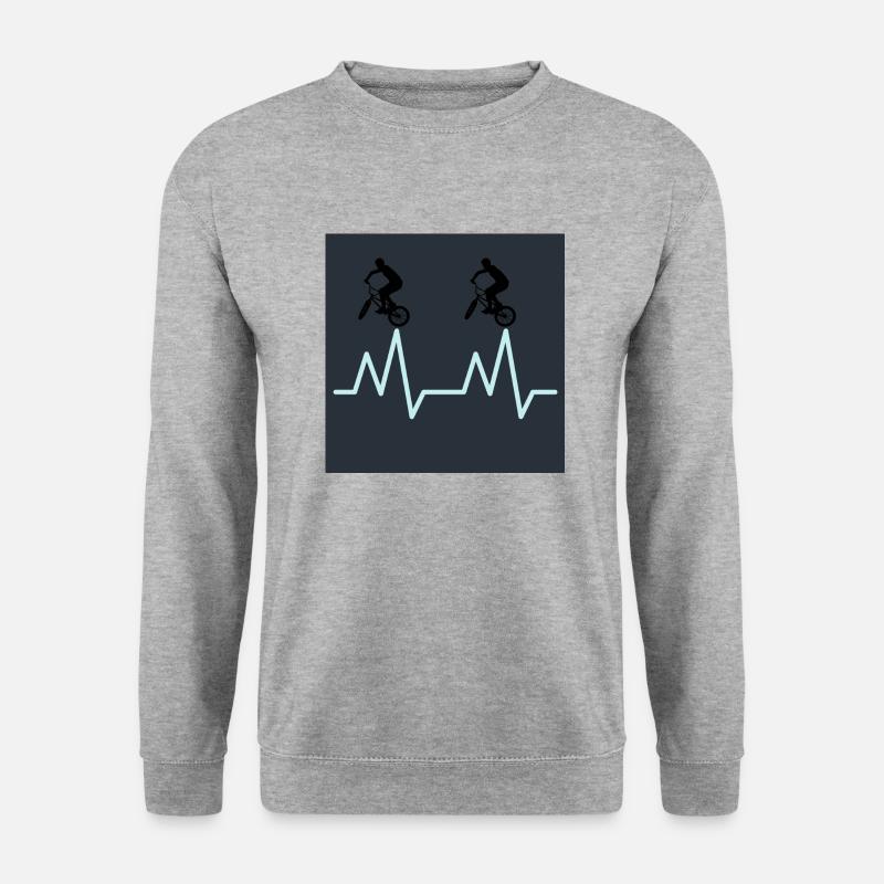 bmx - Unisex Pullover - Weißgrau meliert