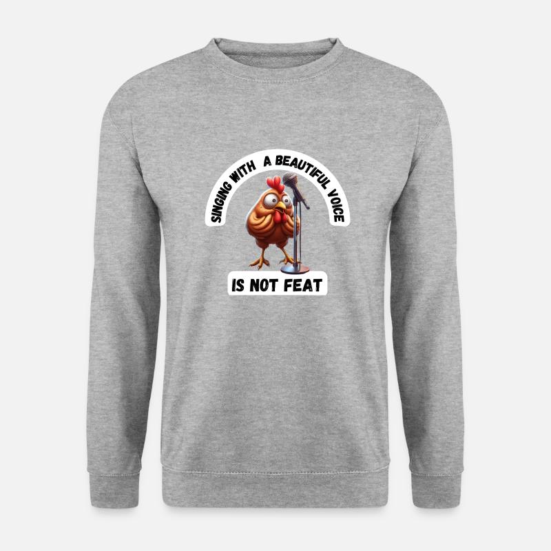 Hi is not feat - Unisex Sweatshirt - salt & pepper