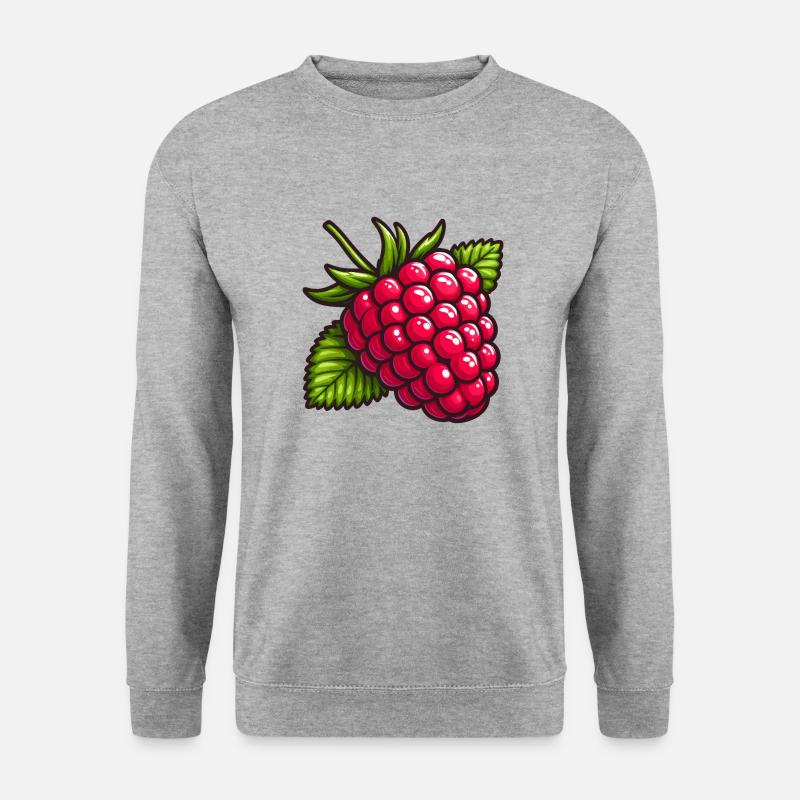 Large Leafy Raspberry - Unisex Sweatshirt - salt & pepper