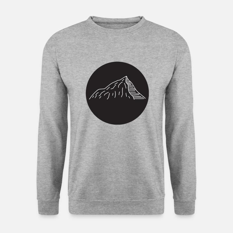 Mountain - Unisex Pullover - Weißgrau meliert