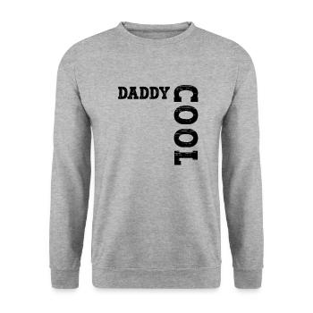 Daddy Cool Dad Vintage - Unisex Sweatshirt - salt & pepper - Front - Alina (178cm) & Michal (187cm)