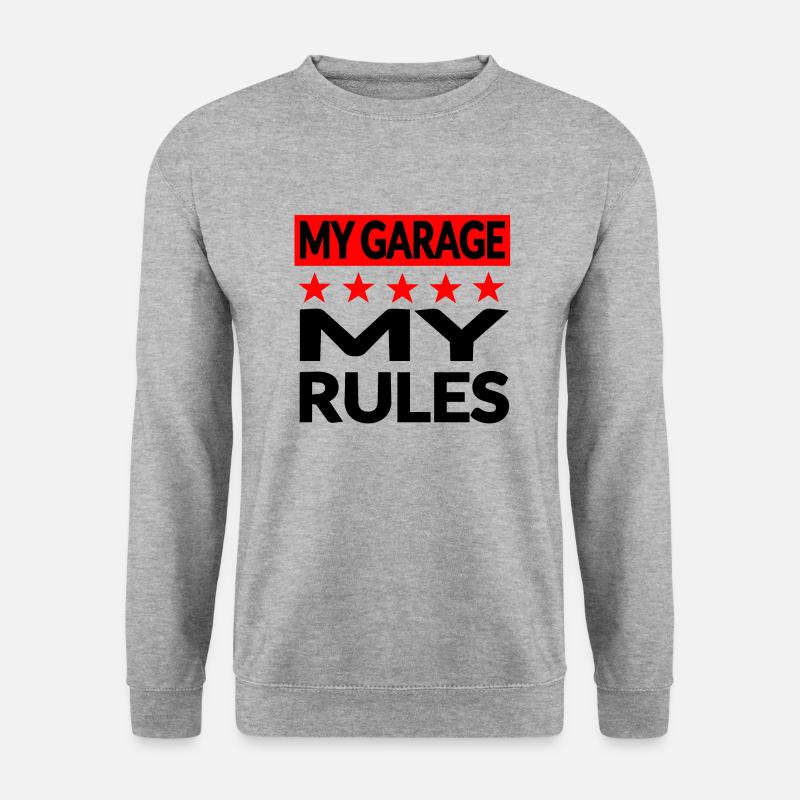 Garage - Unisex Pullover - Weißgrau meliert