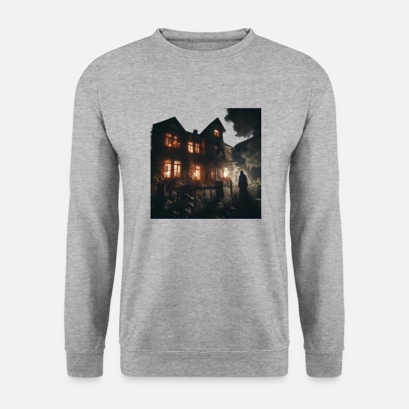 Entsetzen - Unisex Pullover - Weißgrau meliert