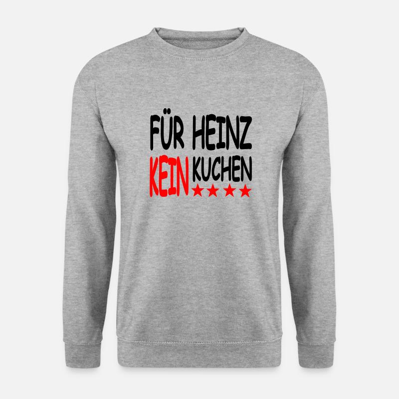 Kuchen - Unisex Pullover - Weißgrau meliert