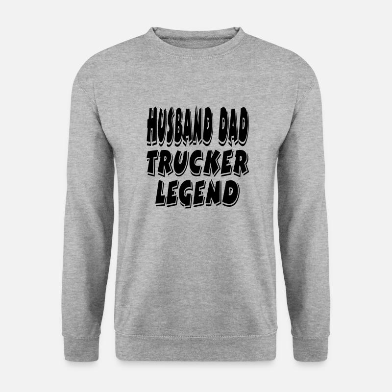 Trucker - Unisex Pullover - Weißgrau meliert